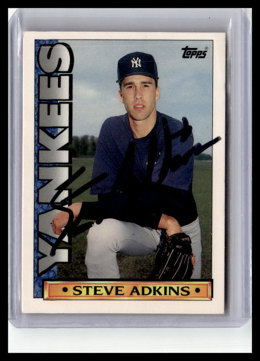 1990 Topps TV New York Yankees #35 Steve Adkins