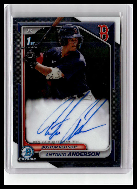 2024 Bowman #CPA-AAN Antonio Anderson Chrome Prospect Auto 1st Bowmn