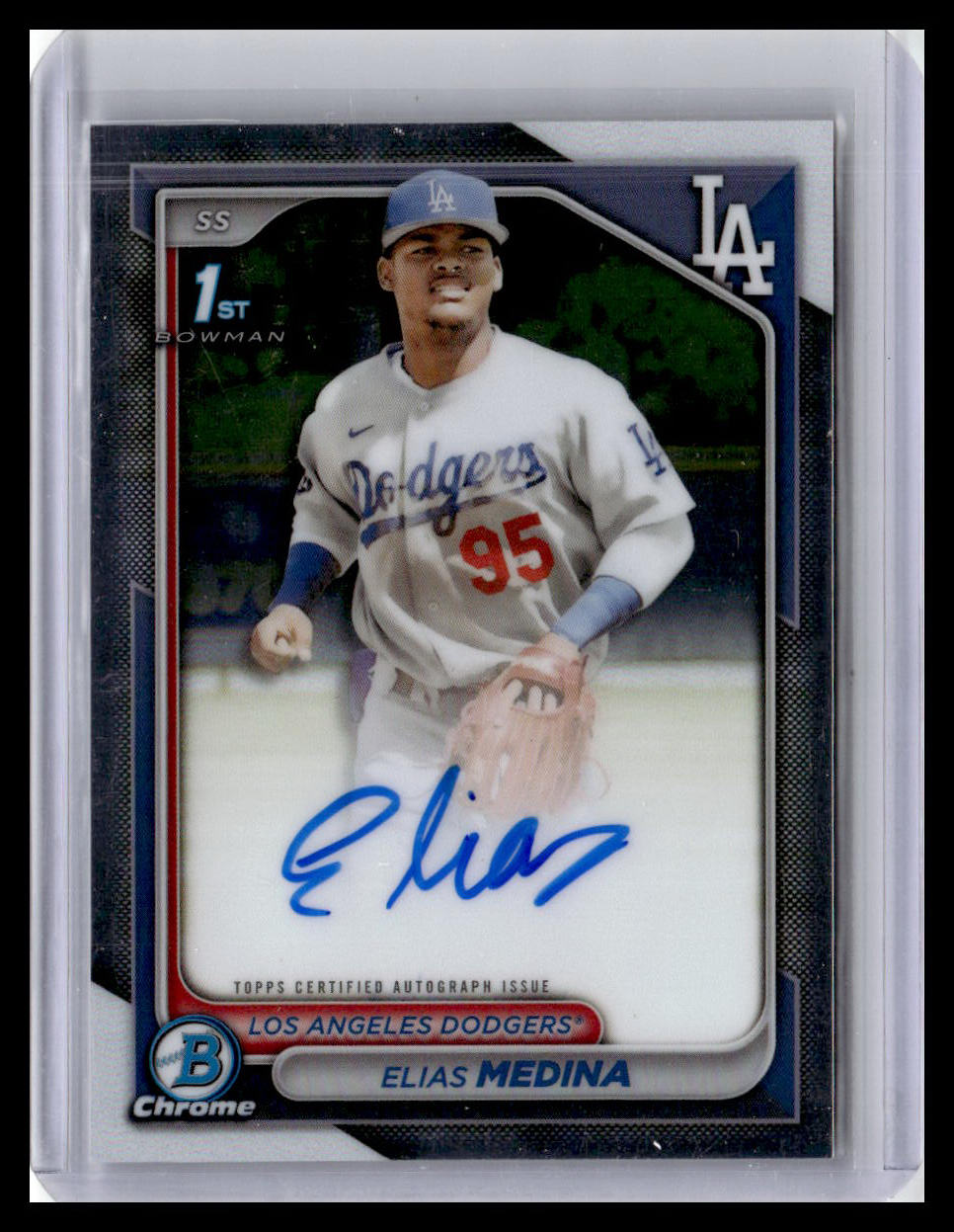 2024 Bowman Chrome #CPA-EME Elias Medina Prospect Auto 1st Bowman