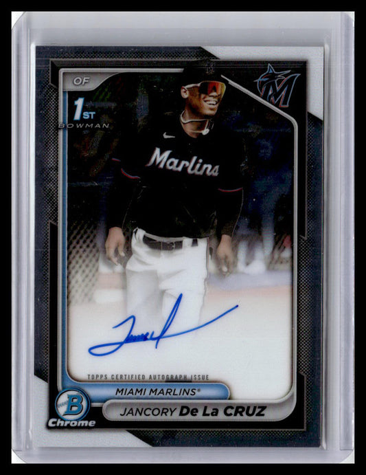 2024 Bowman Chrome #CPA-JDL Jancory De La Cruz Prospect Auto 1st Bowmn