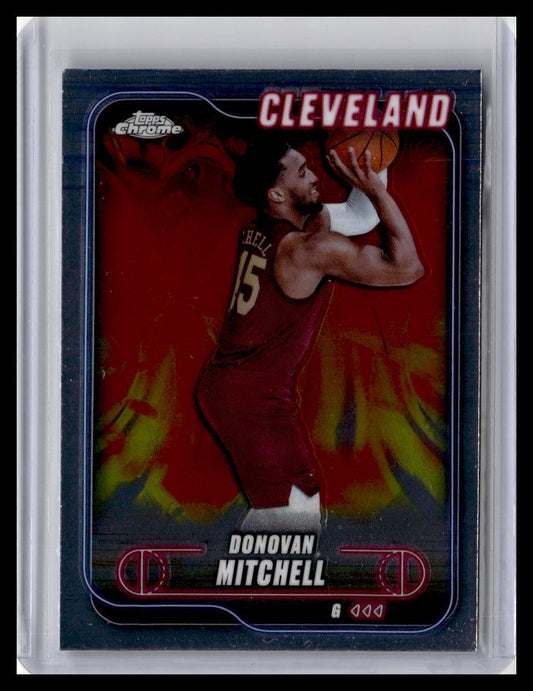 2024-25 Topps Chrome #69 Donovan Mitchell Refractor