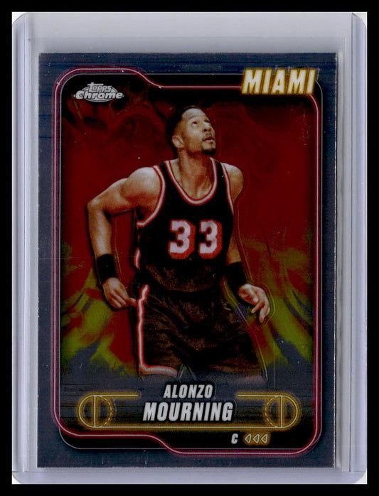 2024-25 Topps Chrome #9 Alonzo Mourning Refractor