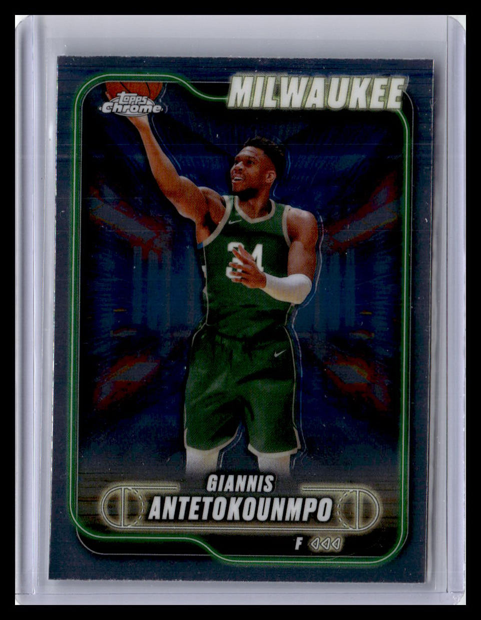 2024-25 Topps Chrome #41 Giannis Antetokounmpo Refractor