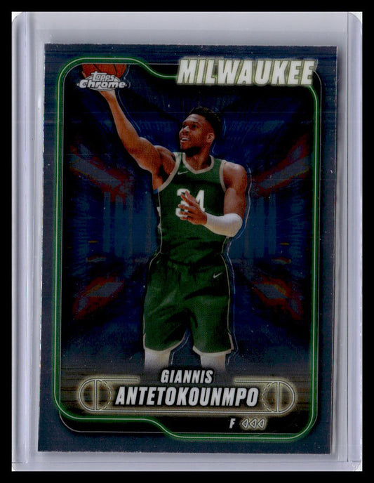 2024-25 Topps Chrome #41 Giannis Antetokounmpo Refractor
