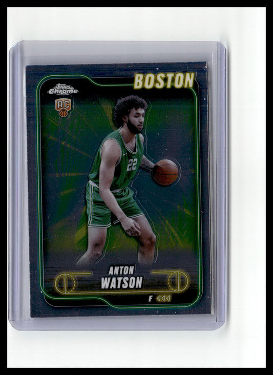 2024-25 Topps Chrome #107 Anton Watson Refractor