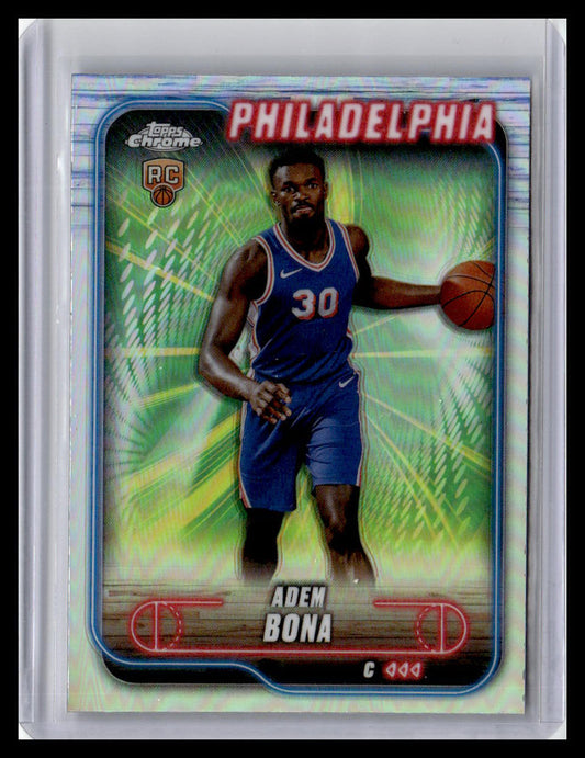 2024-25 Topps Chrome #183 Adem Bona Refractor