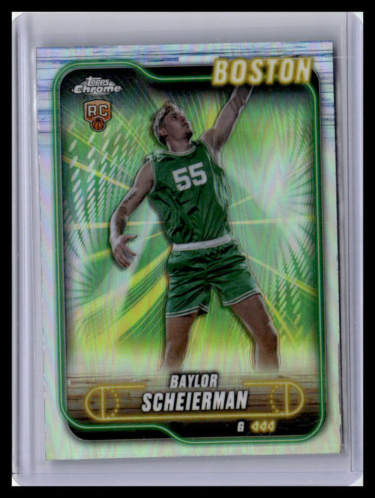 2024-25 Topps Chrome #143 Baylor Scheierman Refractor