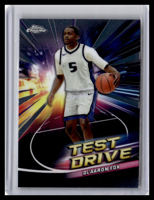 2024-25 Topps Chrome - Test Drive Refractor #TD-19 De'Aaron Fox