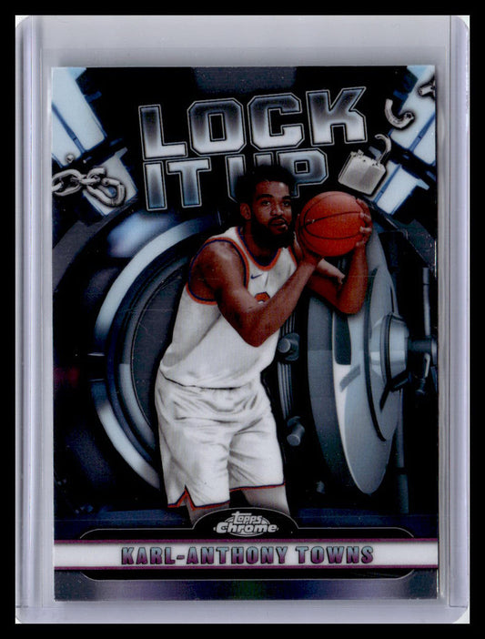 2024-25 Topps Chrome - Lock It Up #LIU-6 Karl-Anthony Towns