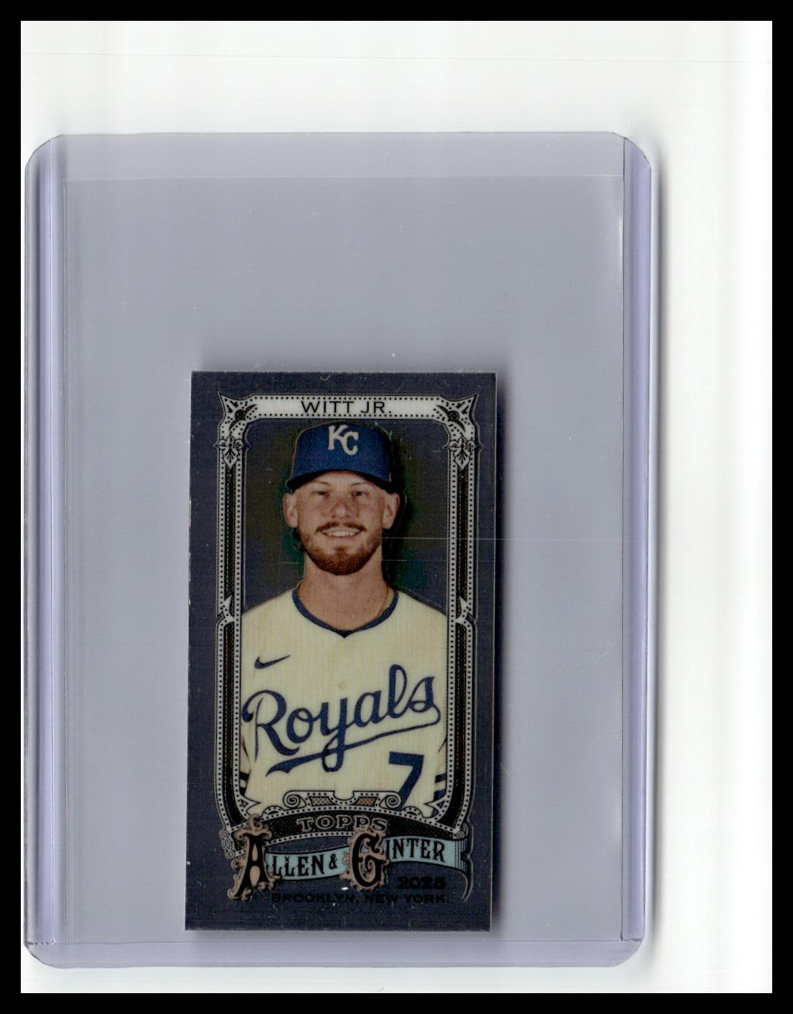 2025 Topps Allen & Ginter #123 Bobby Witt Jr. Chrome Mini