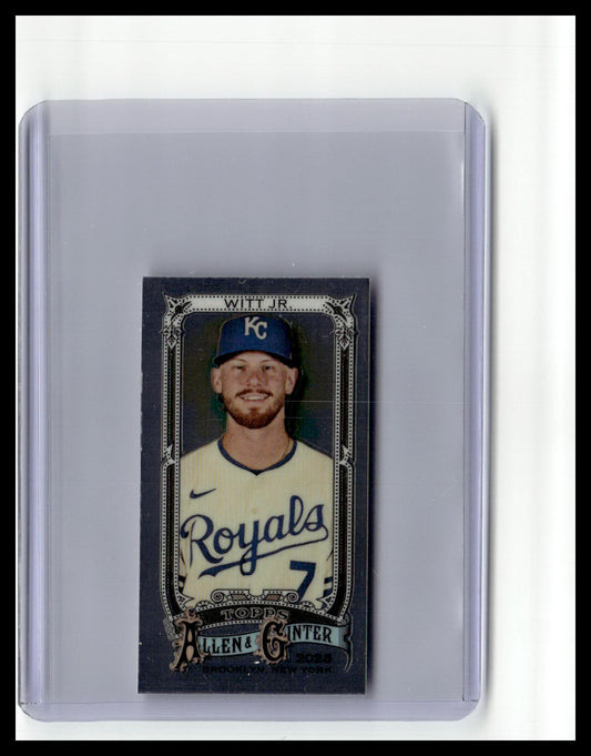 2025 Topps Allen & Ginter #123 Bobby Witt Jr. Chrome Mini