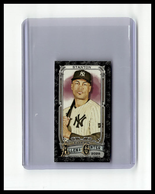 2025 Topps Allen & Ginter #248 Giancarlo Stanton Mini Black Border