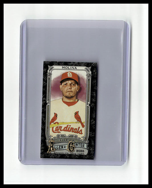 2025 Topps Allen & Ginter #51 Yadier Molina Mini Black Border