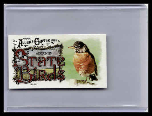 2025 Topps Allen & Ginter #SB-49 Robin Mini State Birds