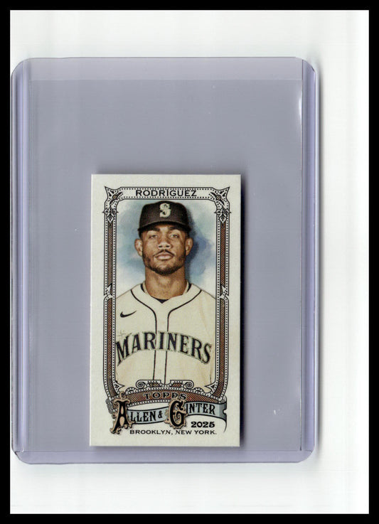 2025 Topps Allen & Ginter #70 Julio Rodríguez Mini