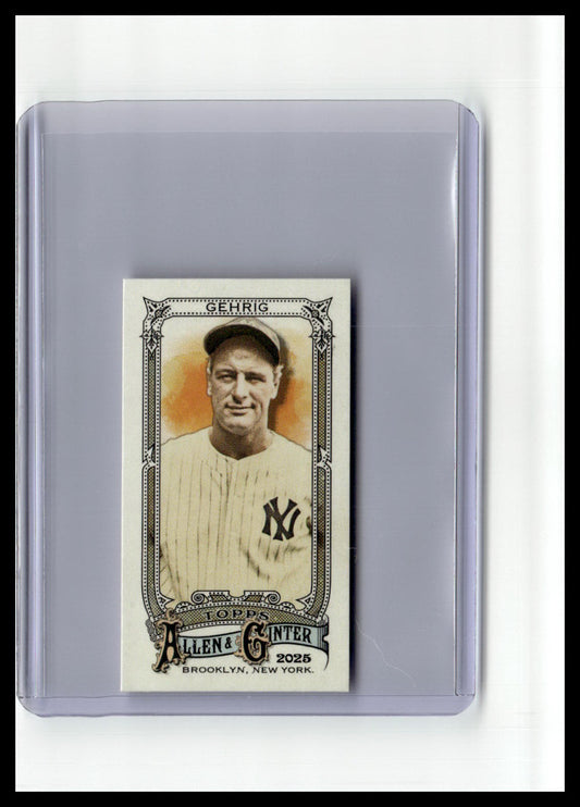 2025 Topps Allen & Ginter #6 Lou Gehrig Mini