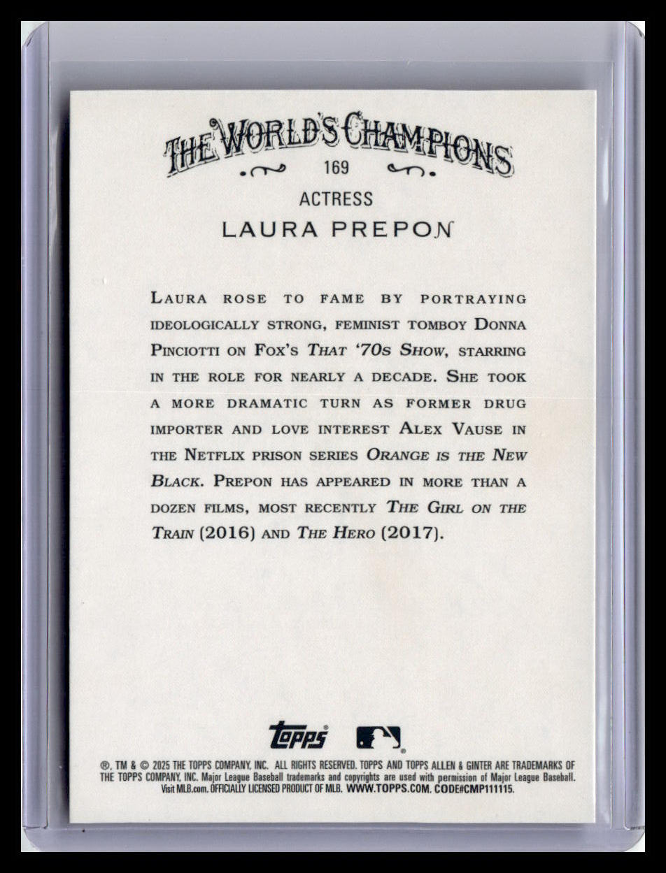 2025 Topps Allen & Ginter #169 Laura Prepon Chrome