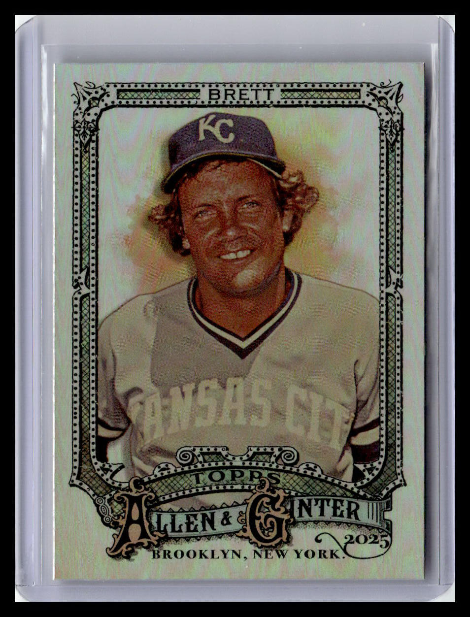 2025 Topps Allen & Ginter #308 George Brett Silver Portrait
