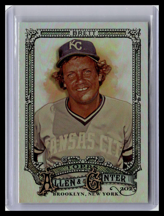 2025 Topps Allen & Ginter #308 George Brett Silver Portrait