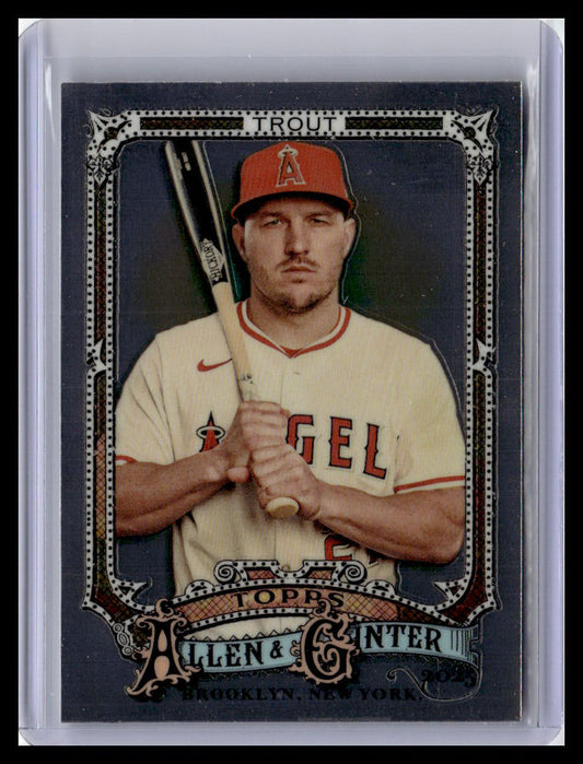 2025 Topps Allen & Ginter #100 Mike Trout Silver Portrait