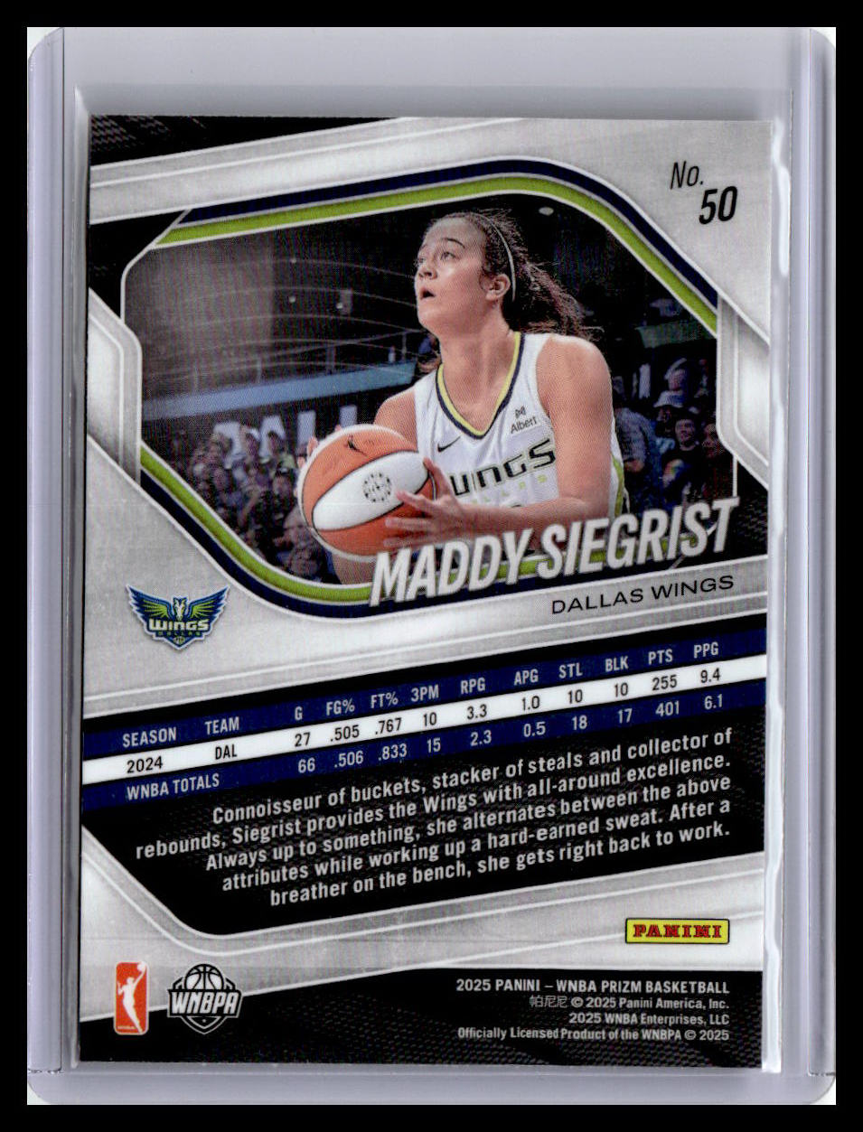 2025 Panini Prizm WNBA #50 Maddy Siegrist