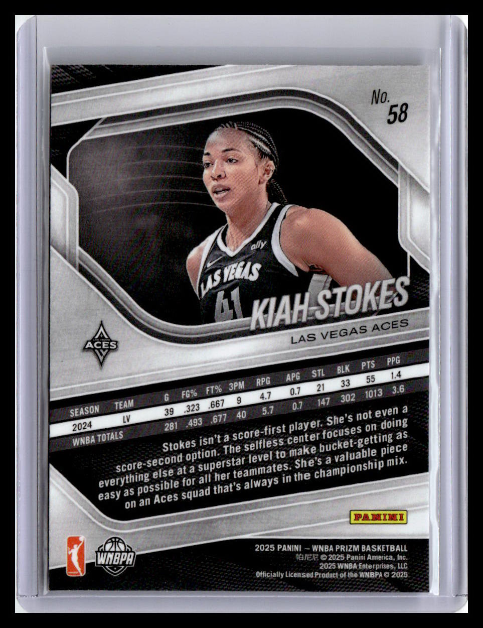 2025 Panini Prizm WNBA #58 Kiah Stokes