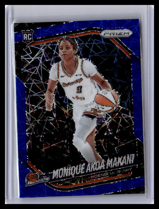 2025 Panini Prizm WNBA #98 Monique Akoa Makani (RC) Blue Velocity Prizms