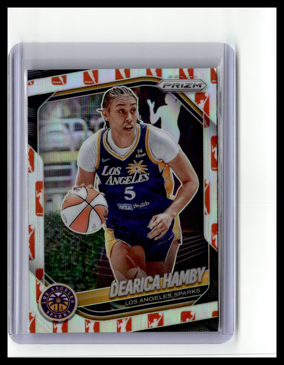2025 Panini Prizm WNBA #39 Dearica Hamby WNBA Logo Prizms
