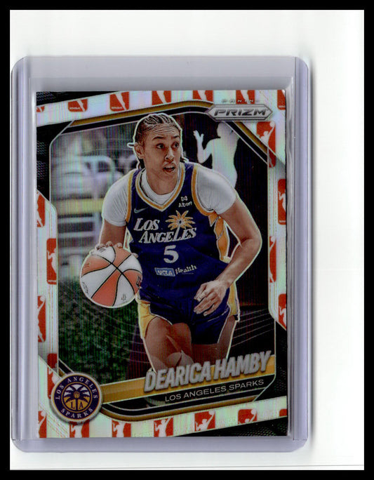 2025 Panini Prizm WNBA #39 Dearica Hamby WNBA Logo Prizms