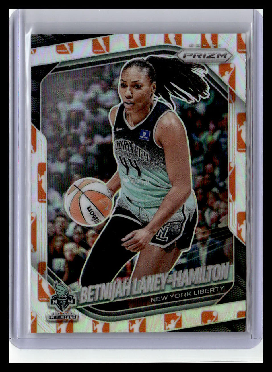 2025 Panini Prizm WNBA #114 Betnijah Laney-Hamilton WNBA Logo Prizms