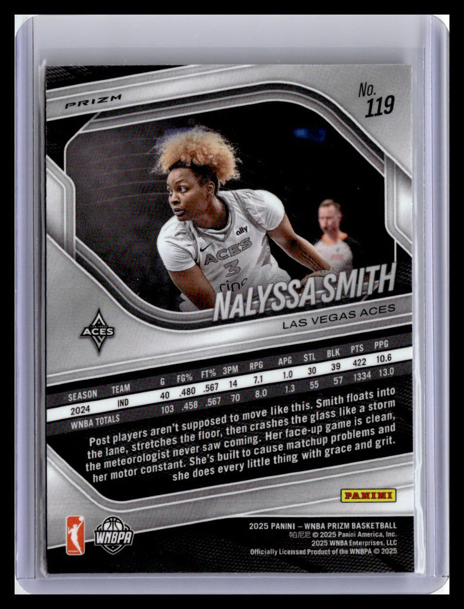 2025 Panini Prizm WNBA #119 NaLyssa Smith WNBA Logo Prizms