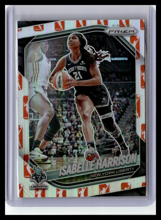 2025 Panini Prizm WNBA #12 Isabelle Harrison WNBA Logo Prizms