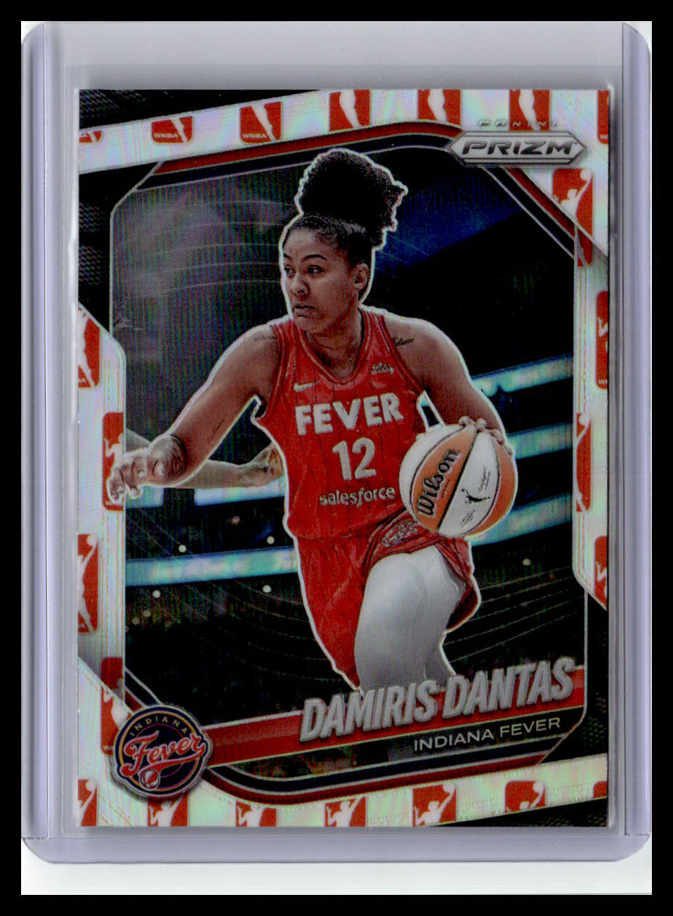 2025 Panini Prizm WNBA #42 Damiris Dantas WNBA Logo Prizms