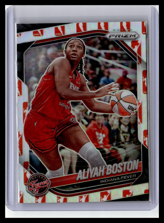 2025 Panini Prizm WNBA #75 Aliyah Boston WNBA Logo Prizms