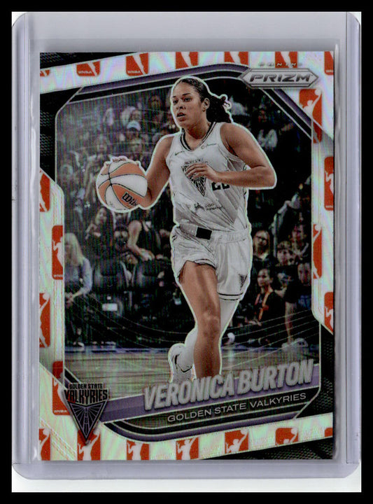 2025 Panini Prizm WNBA #70 Veronica Burton WNBA Logo Prizms