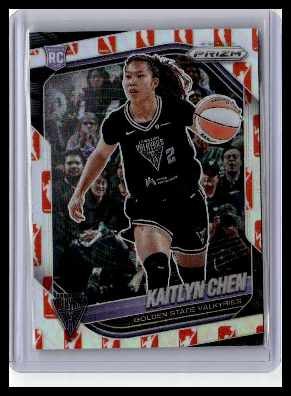 2025 Panini Prizm WNBA #100 Kaitlyn Chen (RC) WNBA Logo Prizms