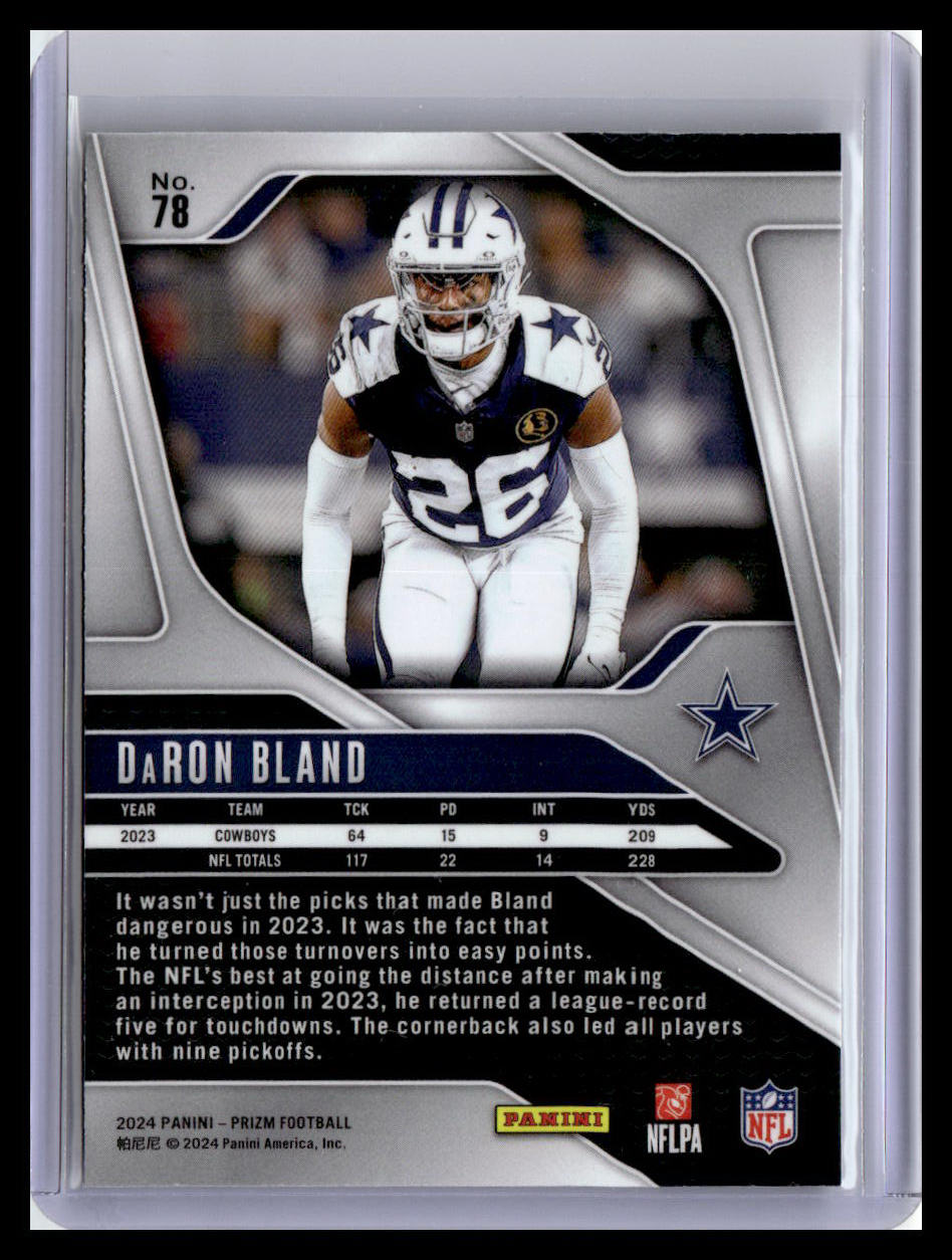 2024 Panini Prizm #78 DaRon Bland
