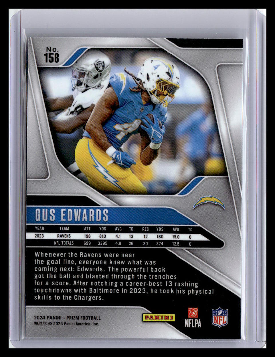 2024 Panini Prizm #158 Gus Edwards