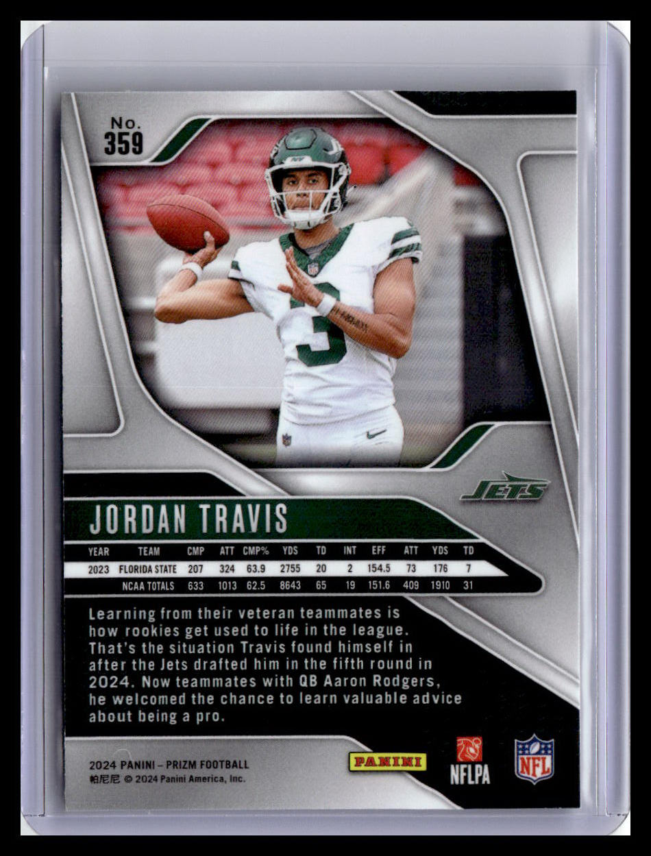 2024 Panini Prizm #359 Jordan Travis (RC)