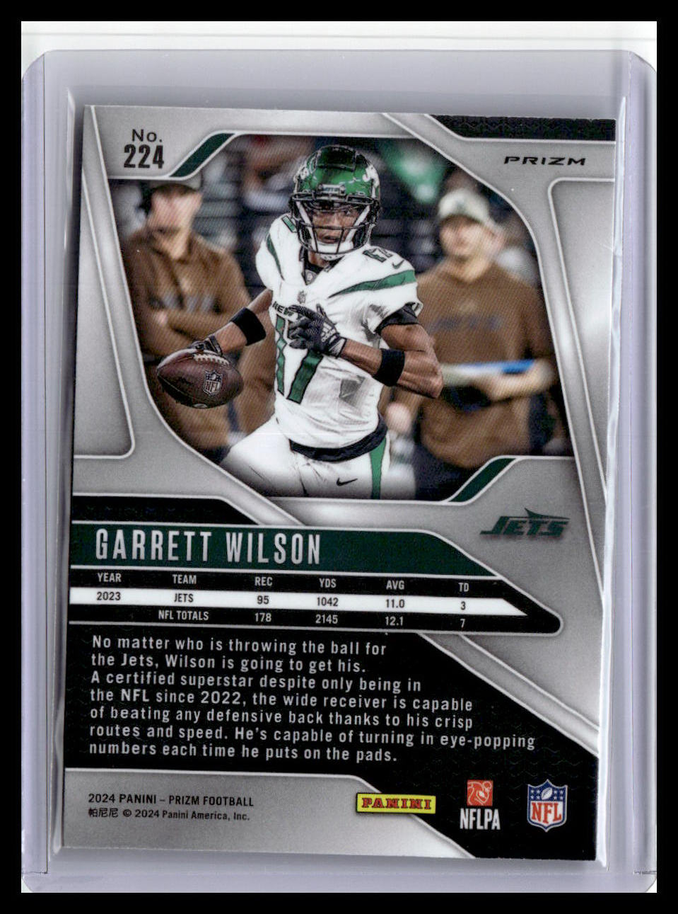 2024 Panini Prizm #224 Garrett Wilson Silver