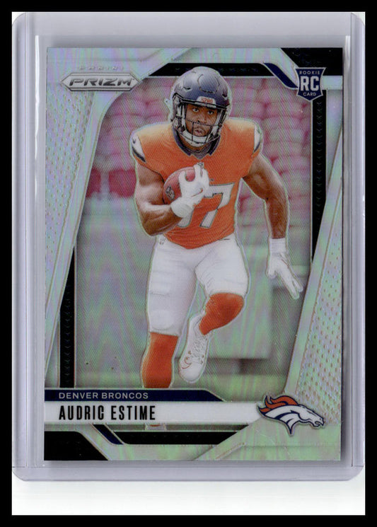 2024 Panini Prizm #306 Audric Estime (RC) Silver