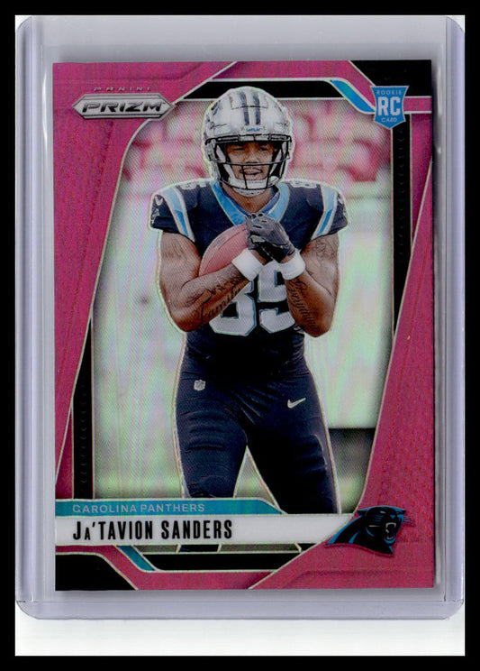 2024 Panini Prizm #343 Ja'Tavion Sanders (RC) Pink