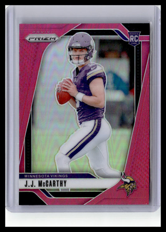 2024 Panini Prizm #400 J.J. McCarthy (RC) Pink