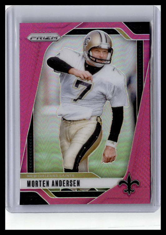 2024 Panini Prizm #211 Morten Andersen Pink
