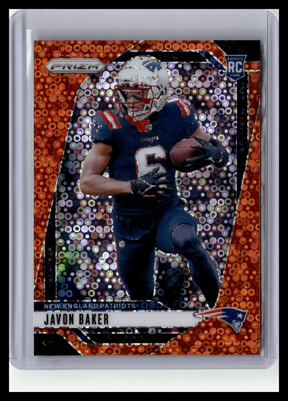 2024 Panini Prizm #344 Javon Baker (RC) Orange Disco Prizm