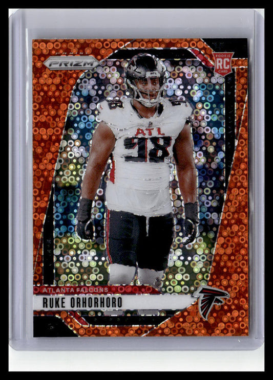 2024 Panini Prizm #386 Ruke Orhorhoro Orange Disco Prizm