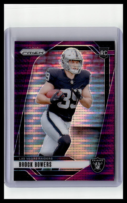 2024 Panini Prizm #315 Brock Bowers Purple Pulsar