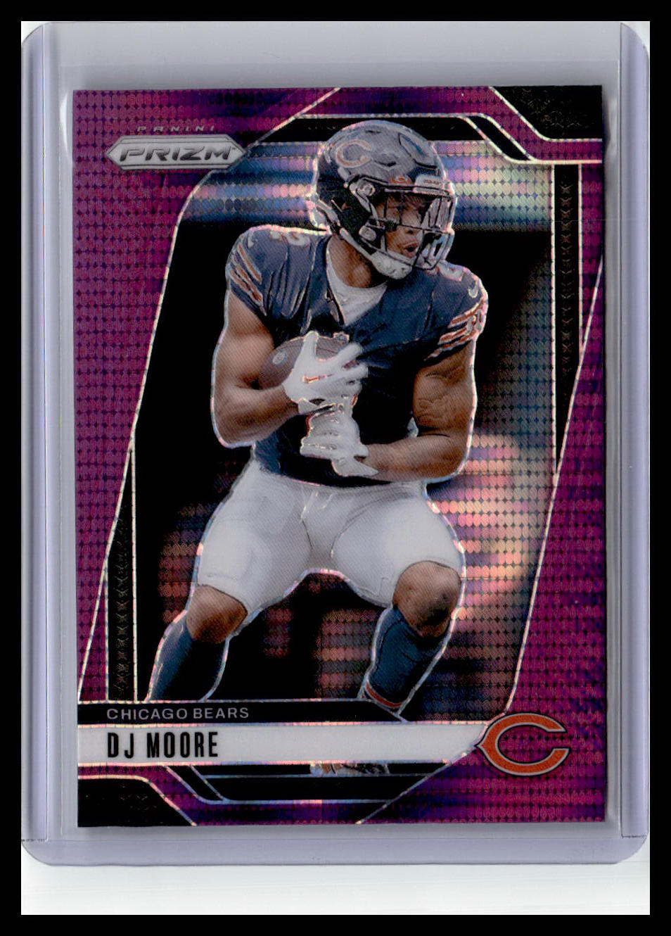 2024 Panini Prizm #48 DJ Moore Purple Pulsar