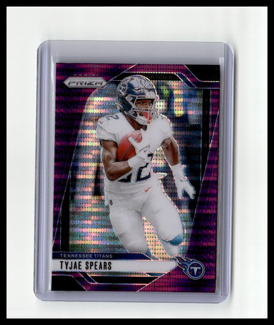 2024 Panini Prizm #278 Tyjae Spears Purple Pulsar