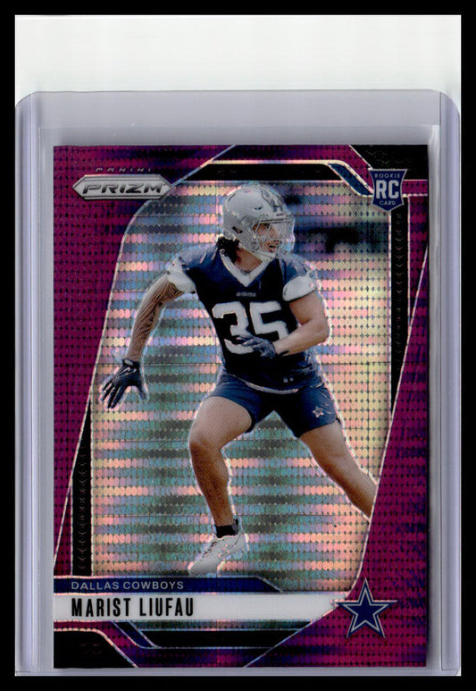 2024 Panini Prizm #372 Marist Liufau (RC) Purple Pulsar